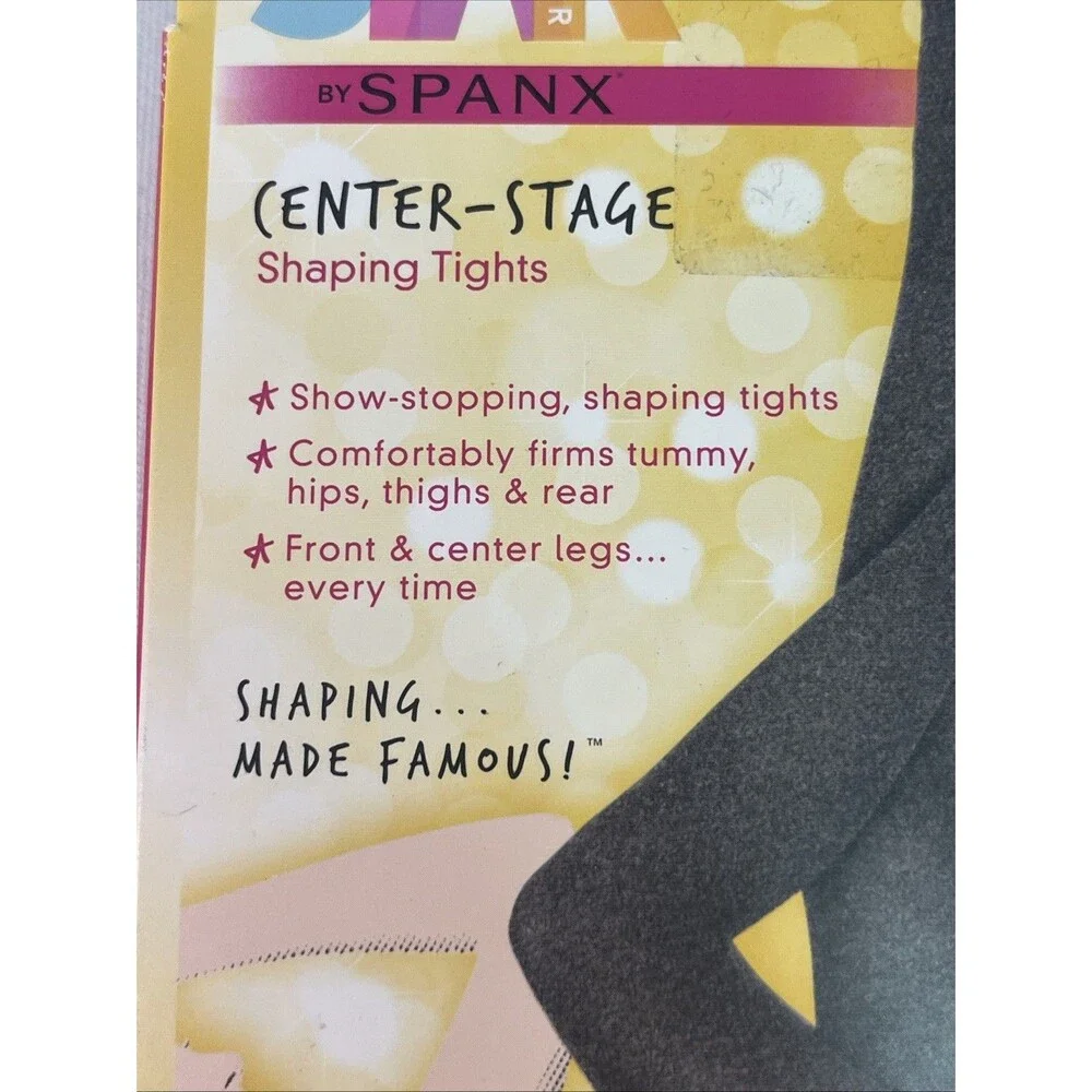 SPANX Star Power Center Stage Shaping Tights Heathered Java A NIB